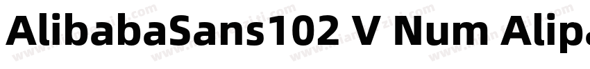 AlibabaSans102 V Num Alipay Md2字体转换